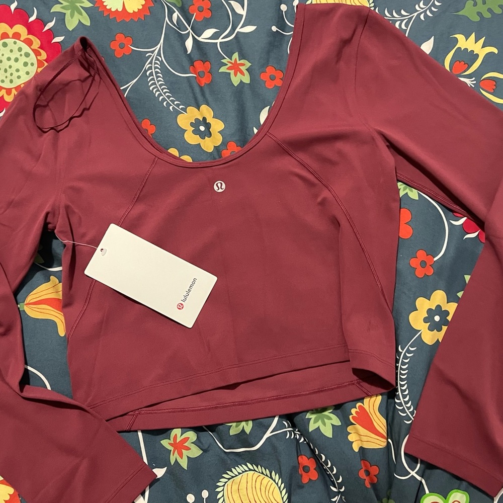 Lululemon Align Long Sleeve NWT Size 10 Mulled Wine (MLWI)